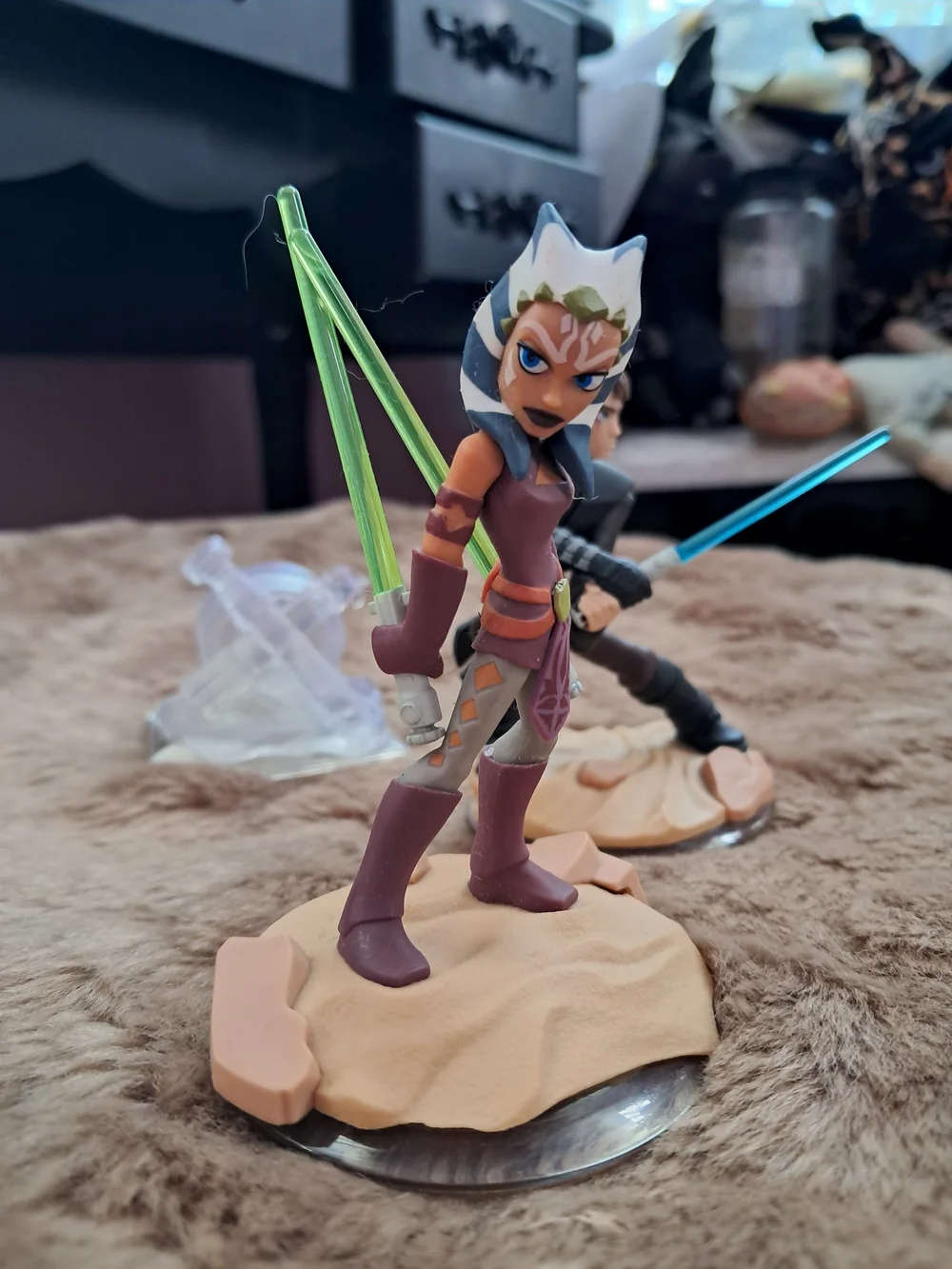 Star Wars Disney Infinity Ahsoka Tano & Anakin Skywalker Lightcore Set With Disk
